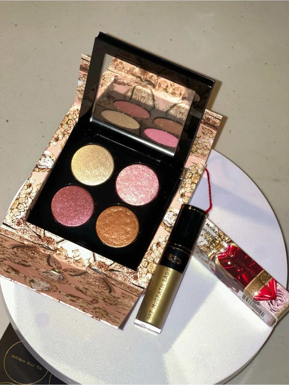 Pat McGrath labs Eyeshadow palette and liquid eyeshadow